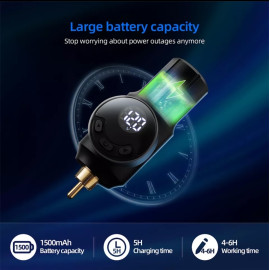 Беспроводной блок для тату машинки с LCD дисплеем RCA