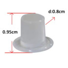 Обратные капсы под краску 8мм (с плоским дном)