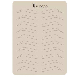 Искусственная кожа с рисунком А5 (Брови черный контур)