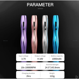 Машинка для перманентного макияжа Mast P20 голубая