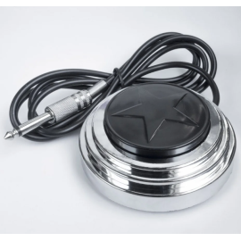 Педаль звезда серебро для тату машин 