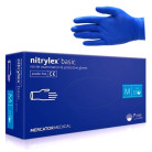 Перчатки нитриловые неопудренные Nitrylex PF PROTECT, голубые
