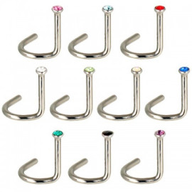 Серебристый нострил с камнем