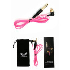 Шнур RCA 2.0 м розовый  с угловым штекером  