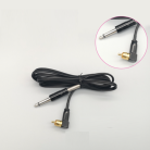 Шнур RCA 2.0 м черный с угловым штекером  