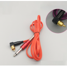 Шнур RCA 2.0 м красный с угловым штекером  