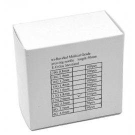 Стерильные иглы для пирсинга 12G-20G